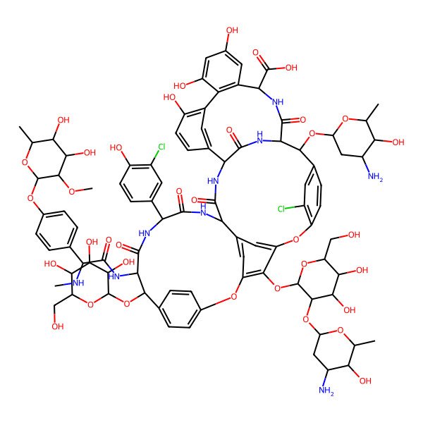 2D Structure of Avoparcin alpha, 49-chloro-2(sup C)-O-methyl-