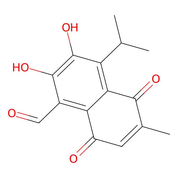 2D Structure of Hemigossypolone