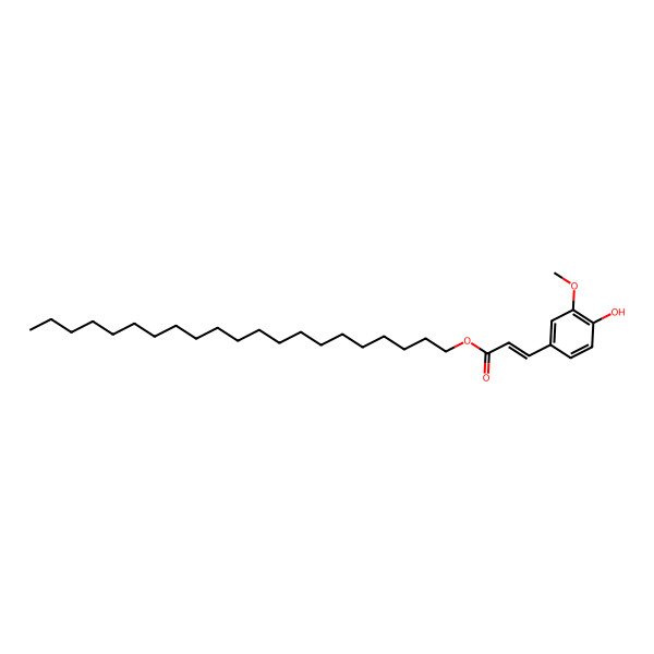2D Structure of Henicosyl 3-(4-hydroxy-3-methoxyphenyl)prop-2-enoate