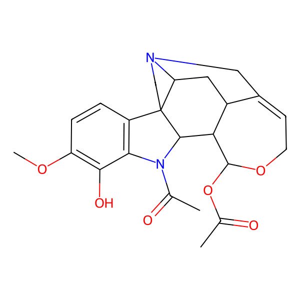 2D Structure of Henningsoline, acetate (ester)