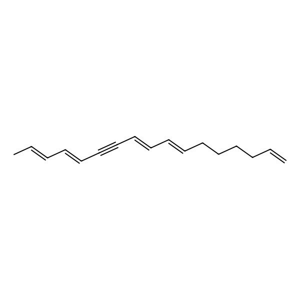 2D Structure of Heptadeca-1,7,9,13,15-pentaen-11-yne
