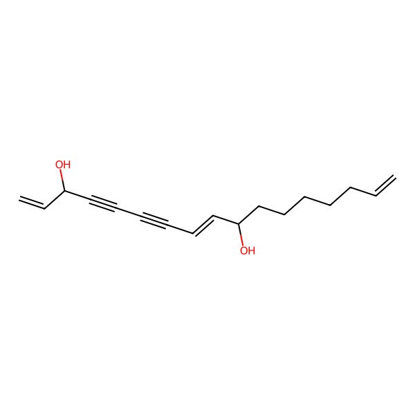 2D Structure of Heptadeca-1,8,16-trien-4,6-diyne-3,10-diol