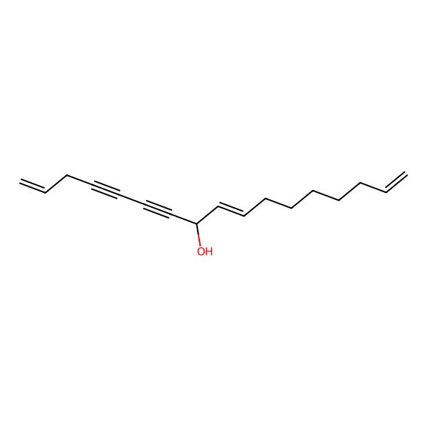 2D Structure of Heptadeca-1,9,16-trien-4,6-diyn-8-ol