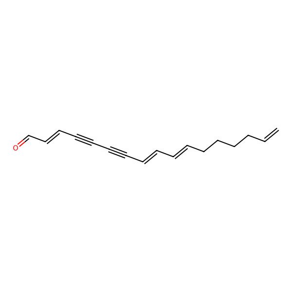 2D Structure of Heptadeca-2,8,10,16-tetraen-4,6-diynal