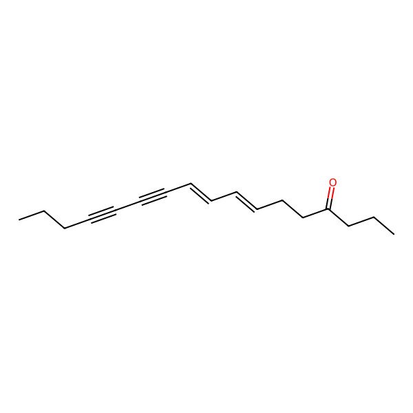 2D Structure of Heptadeca-7,9-dien-11,13-diyn-4-one 2D Structure of Heptadeca-7,9-dien-11,13-diyn-4-one