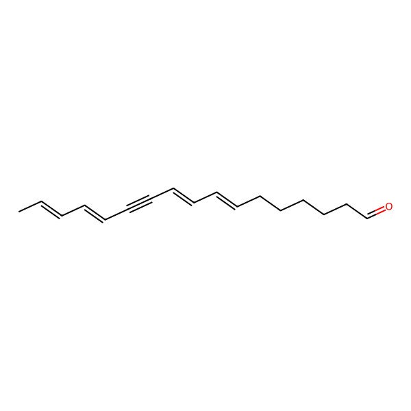 2D Structure of Heptadeca-7,9,13,15-tetraen-11-ynal 2D Structure of Heptadeca-7,9,13,15-tetraen-11-ynal