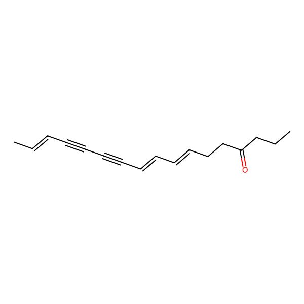 2D Structure of Heptadeca-7,9,15-trien-11,13-diyn-4-one 2D Structure of Heptadeca-7,9,15-trien-11,13-diyn-4-one