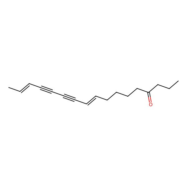 2D Structure of Heptadeca-9,15-dien-11,13-diyn-4-one 2D Structure of Heptadeca-9,15-dien-11,13-diyn-4-one