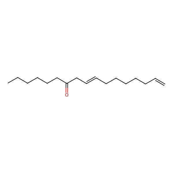 2D Structure of Heptadeca-9,16-dien-7-one