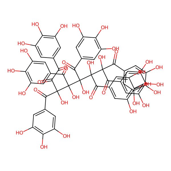 2D Structure of Heptagalloylglucose