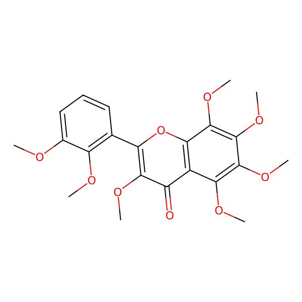 2D Structure of Heptamethoxyflavone 2D Structure of Heptamethoxyflavone
