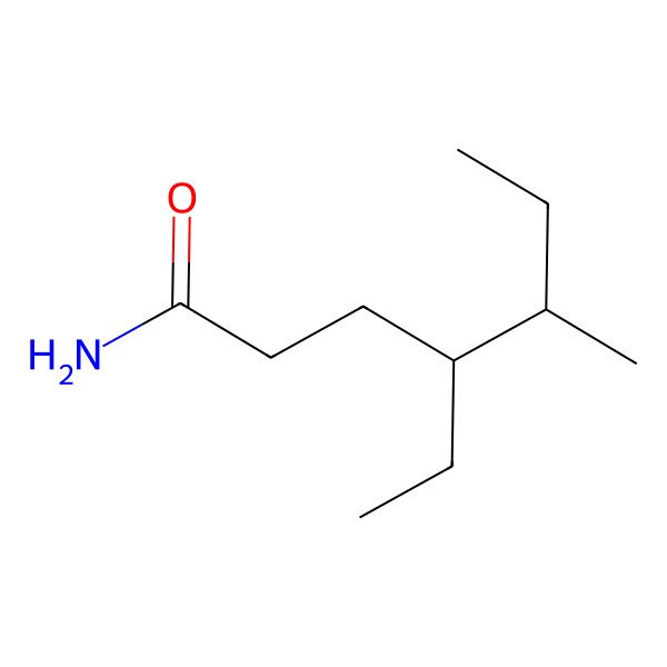 2D Structure of Heptanamide, 4-ethyl-5-methyl-