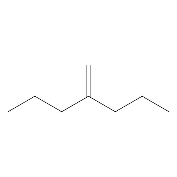 2D Structure of Heptane, 4-methylene-