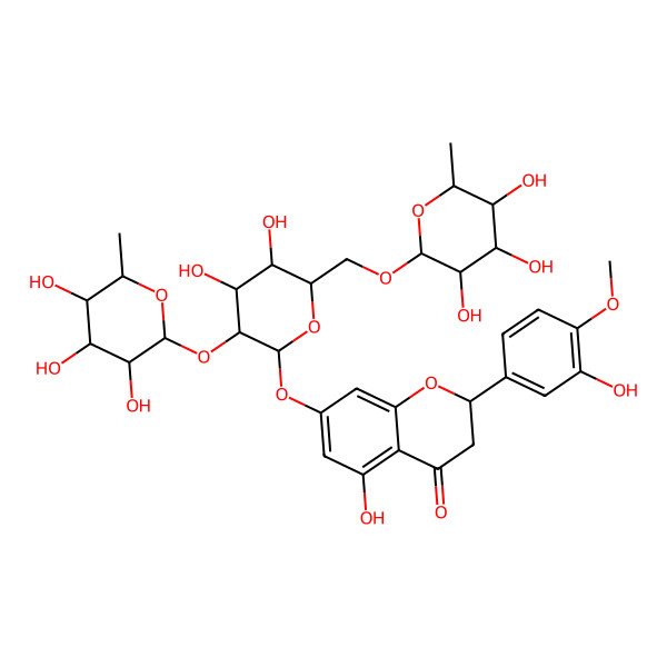 2D Structure of Hesperetin 7-(2,6-dirhamnosylglucoside)