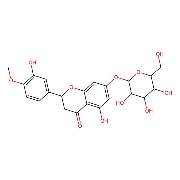 2D Structure of Hesperetin 7-O-glucoside