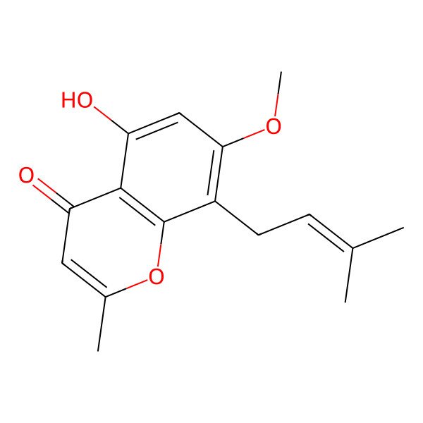 2D Structure of Heteropeucenin, methyl ether
