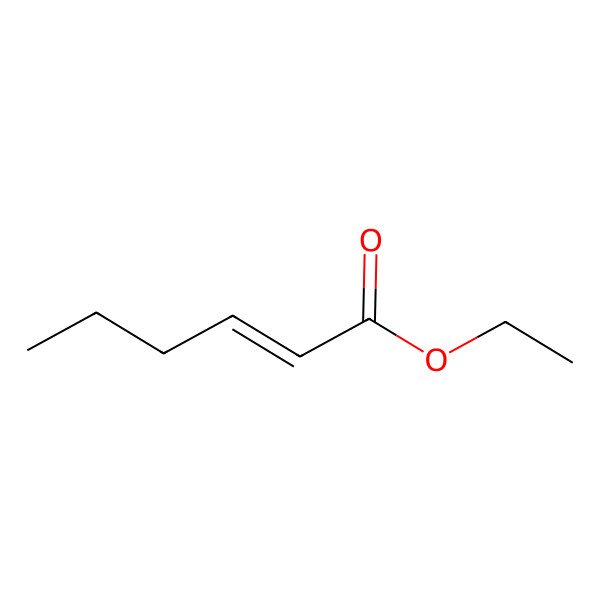 2D Structure of Hex-2-enoic acid ethyl ester 2D Structure of Hex-2-enoic acid ethyl ester