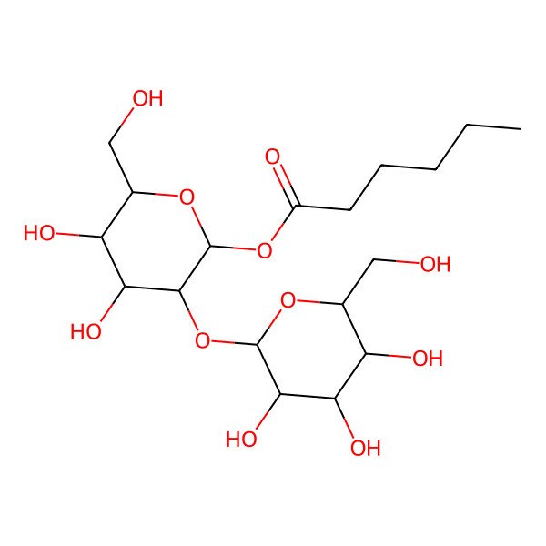 2D Structure of Hex(?1-2)Hex-O-hexanoyl 2D Structure of Hex(?1-2)Hex-O-hexanoyl