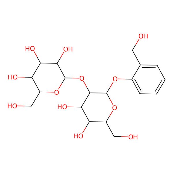 2D Structure of Hex(?1-2)Hex-O-Ph(2-CH2OH)