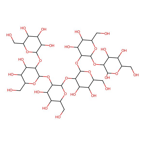 2D Structure of Hex(?1-2)Hex(?1-2)Hex(?1-2)Hex(?1-2)Hex(?1-2)Hex