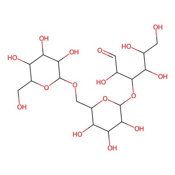 2D Structure of Hex(?1-6)Hex(?1-3)aldehydo-Hex 2D Structure of Hex(?1-6)Hex(?1-3)aldehydo-Hex
