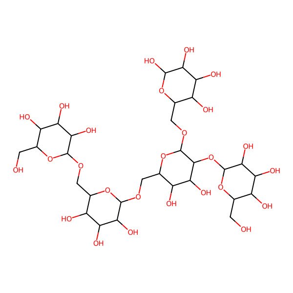 2D Structure of Hex(?1-6)Hex(?1-6)[Hex(?1-2)]Hex(?1-6)Hex
