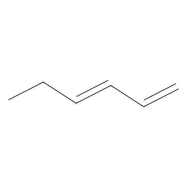 2D Structure of Hexa-1,3-diene