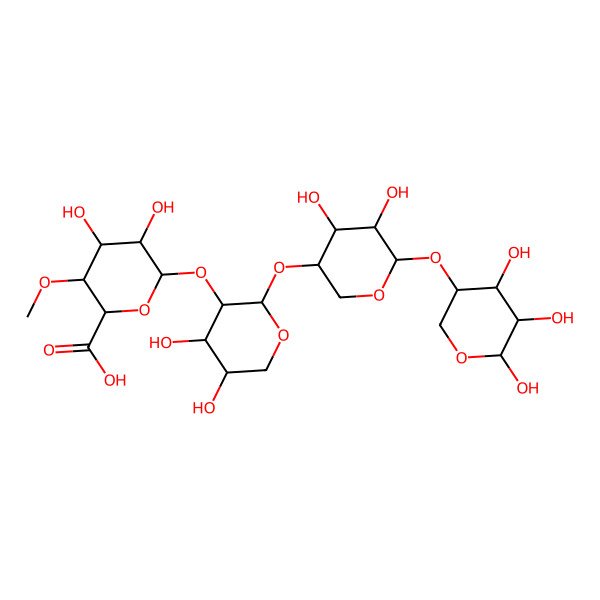 2D Structure of HexA4Me(?1-2)Pen(?1-4)Pen(?1-4)Pen