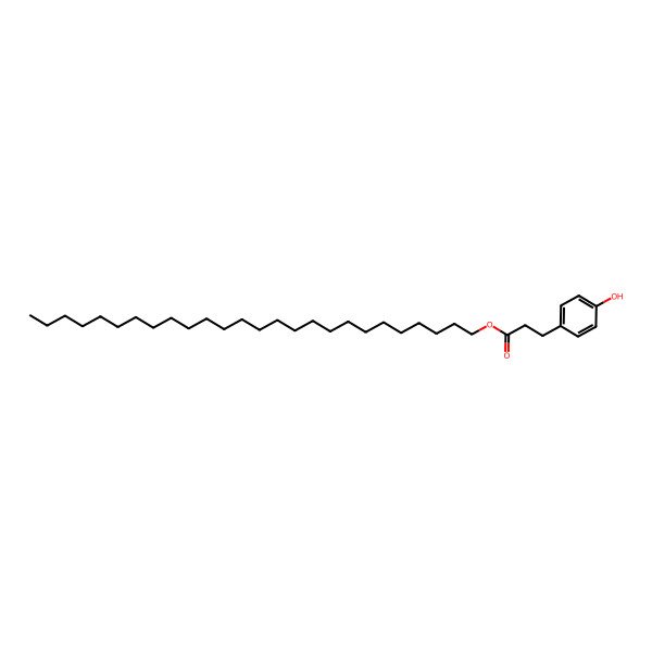 2D Structure of Hexacosyl 3-(4-hydroxyphenyl)propanoate