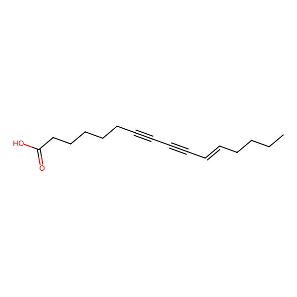 2D Structure of Hexadec-11-en-7,9-diynoic acid