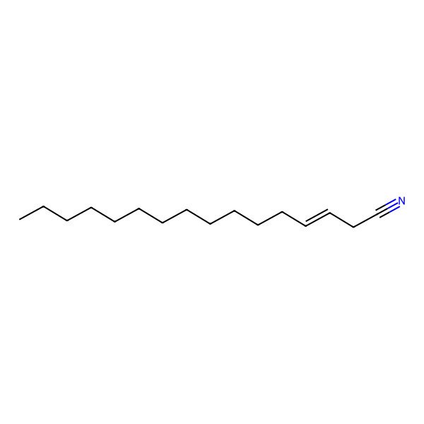 2D Structure of Hexadec-3-enenitrile