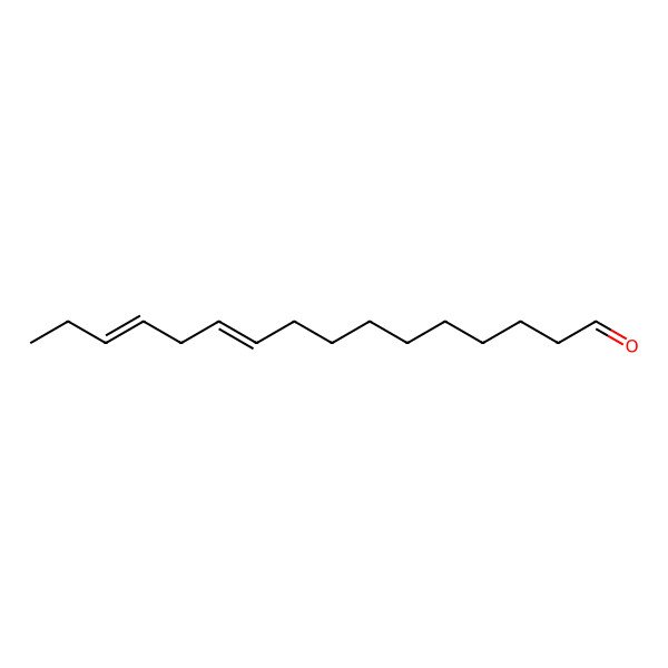 2D Structure of Hexadeca-10,13-dienal