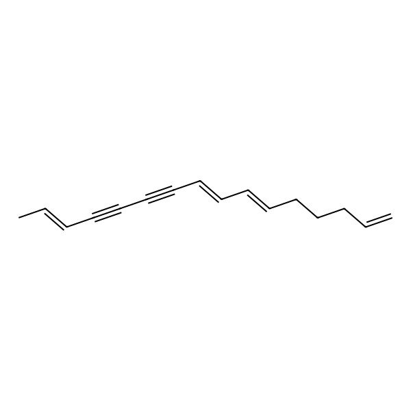 2D Structure of Hexadeca-1,6,8,14-tetraen-10,12-diyne