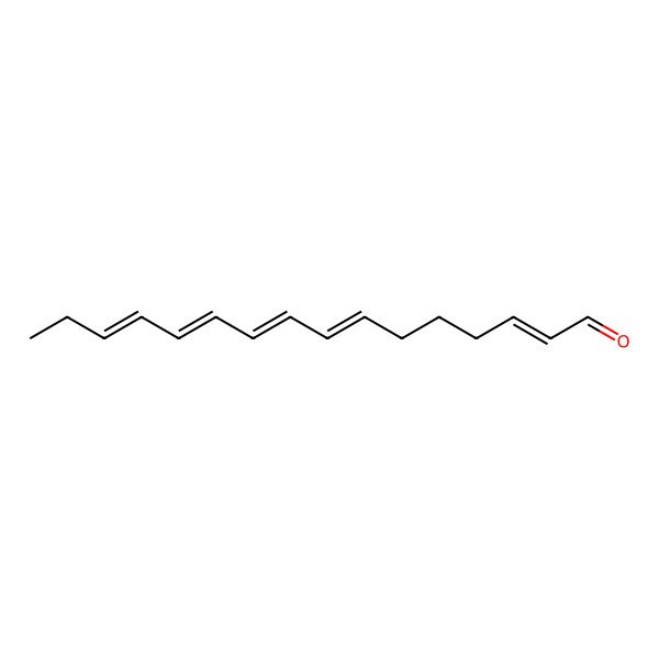 2D Structure of Hexadeca-2,7,9,11,13-pentaenal 2D Structure of Hexadeca-2,7,9,11,13-pentaenal