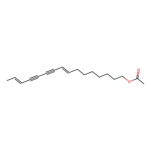 2D Structure of Hexadeca-8,14-dien-10,12-diynyl acetate