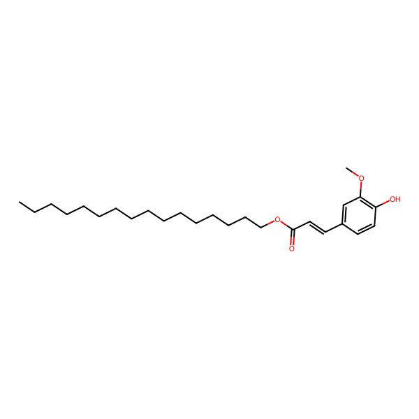 2D Structure of Hexadecyl 3-(4-hydroxy-3-methoxyphenyl)prop-2-enoate