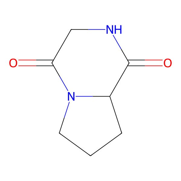 2D Structure of Hexahydropyrrolo[1,2-a]pyrazine-1,4-dione