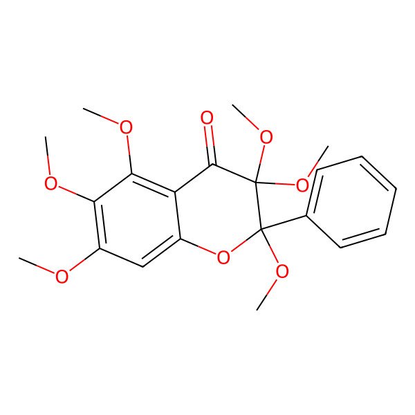 2D Structure of Hexamethoxy flavanone