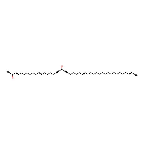 2D Structure of Hexatetraconta-4,12,27,43-tetraen-1,18,21,45-tetrayne-3,20-diol