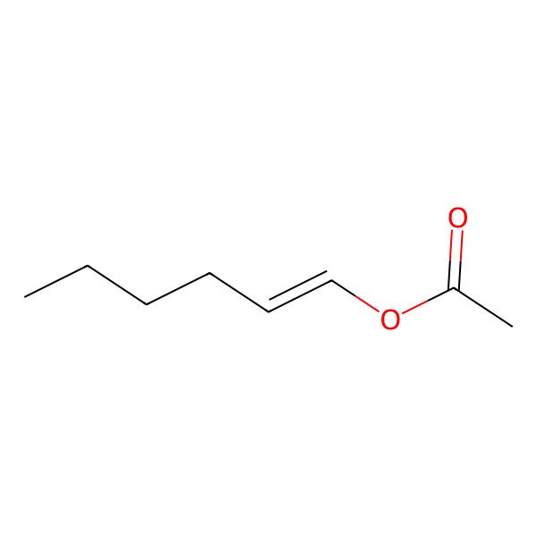 2D Structure of 1-Hexen-1-ol, 1-acetate
