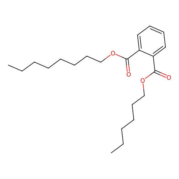2D Structure of Hexyl octyl phthalate 2D Structure of Hexyl octyl phthalate