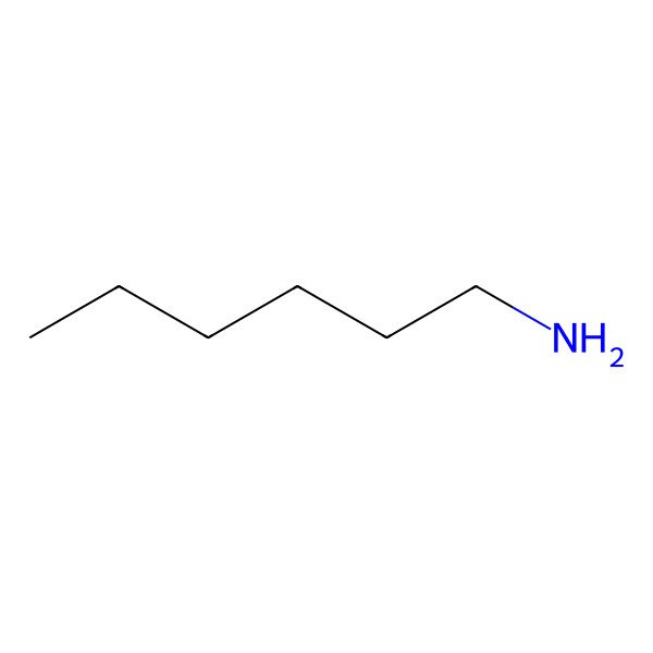 2D Structure of Hexylamine