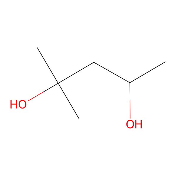 2D Structure of Hexylene Glycol