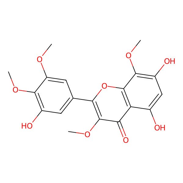 2D Structure of Hibiscetin 3,8,3',4'-tetramethyl ether