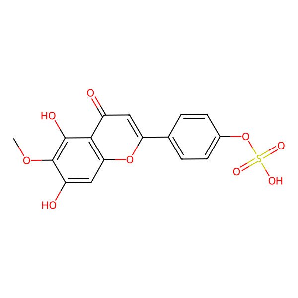 2D Structure of Hispidulin 4'-sulfate 2D Structure of Hispidulin 4'-sulfate