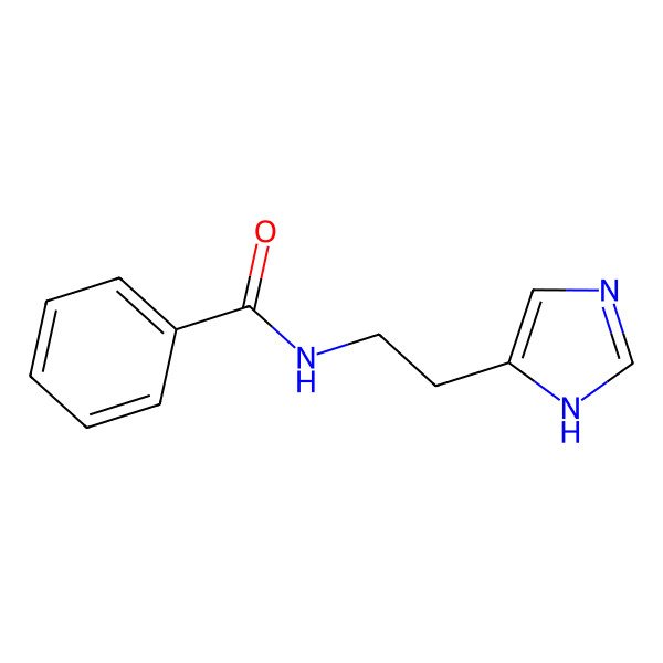 2D Structure of Histamine, N-benzoyl- 2D Structure of Histamine, N-benzoyl-