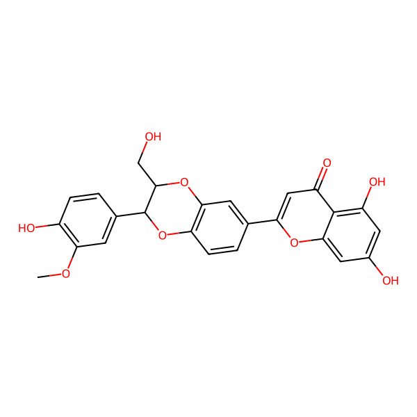 2D Structure of (Rac)-Hydnocarpin