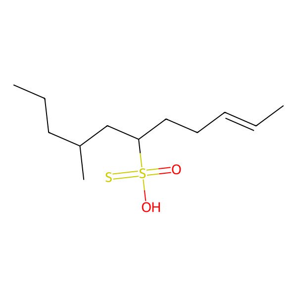 2D Structure of Hydroxy-(8-methylundec-2-en-6-yl)-oxo-sulfanylidene-lambda6-sulfane