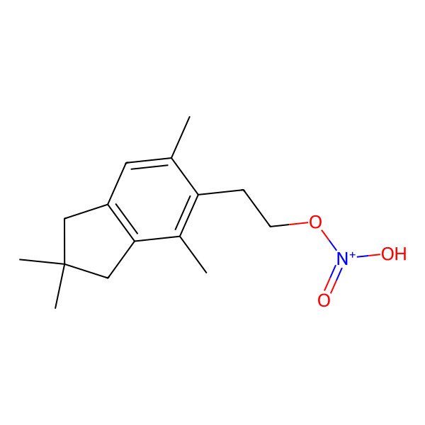 2D Structure of Hydroxy-oxo-[2-(2,2,4,6-tetramethyl-1,3-dihydroinden-5-yl)ethoxy]azanium