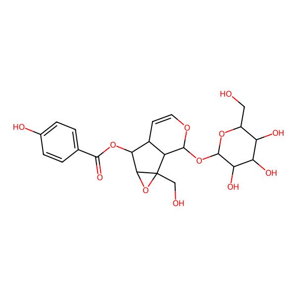 2D Structure of (Hydroxybenzoyl)catalpol; Catalpol 6-p-hydroxybenzoate